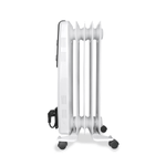 Radiador de aceite Orbegozo RF1000 1000W 5 elementos blanco 63x28x34 cm lateral