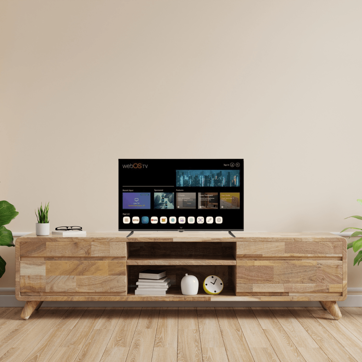 Televisor Smart TV Grunkel LED-4300PBW 43’’ 4K webOS negro animada
