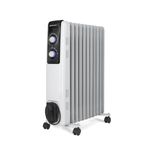 Radiador de aceite Orbegozo RF2500 2500W 11 elementos blanco lateral