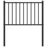 Cabecero Robin forjado acero negro 90x75 cm