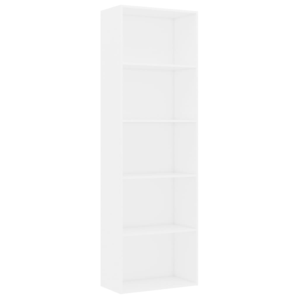 Estantería Bali 5 compartimentos blanco 189x60x30 cm