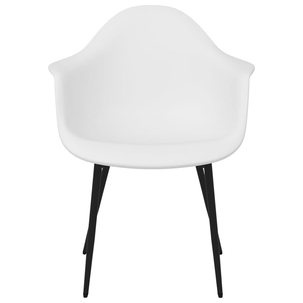Pack de 4 sillas Sam con reposabrazos blanco 84x64x59 cm