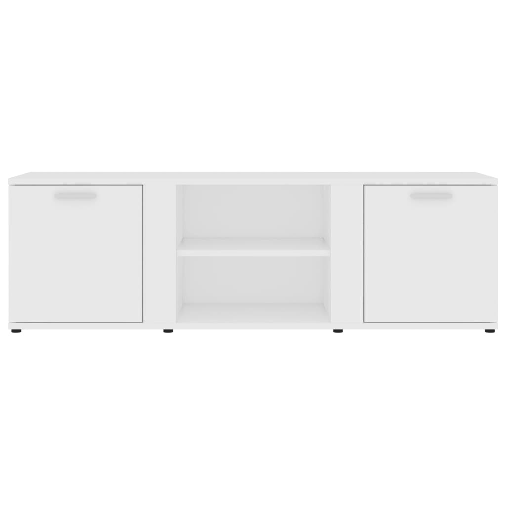 Mueble de TV Lima 2 puertas + 2 compartimentos blanco 37x120x34 cm