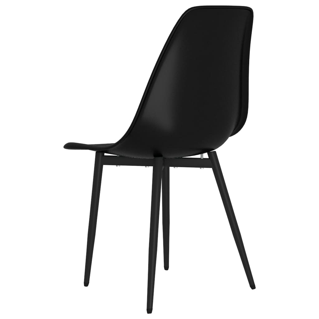 Pack de 4 sillas Marck patas de metal negro 84x46x52 cm