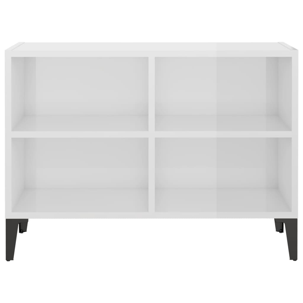 Mueble de TV Martha 4 compartimentos blanco brillo 50x69,5x30 cm