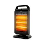 Calefactor halógeno Ufesa Scuti 1200W 3 niveles negro fondo blanco