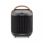 Calefactor cerámico De’Longhi HFX30C18.AG 1800W autorregulable negro fondo blanco