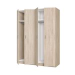 Armario-River-4-puertas-blanco-mate-1504x1975x526-cm-abierto