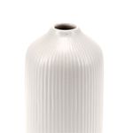 Jarrón vinage de dolomita blanco Ø10,5 cm detalle