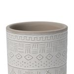 Macetero tribal Mursi de cerámica Ø9,2x9,5 cm detalle
