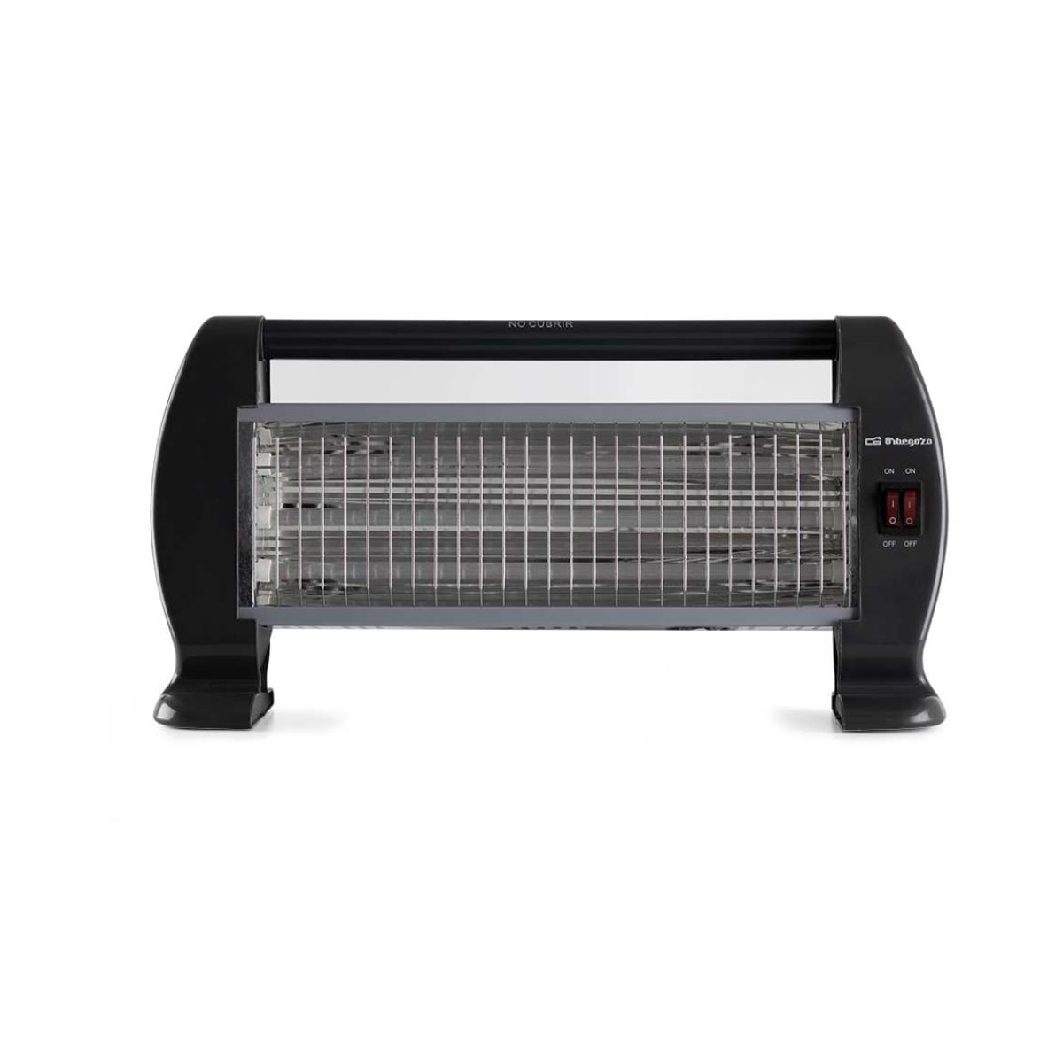 Estufa de cuarzo Orbegozo BP0206 1200W negro/gris