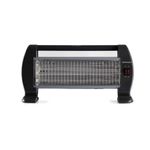 Estufa de cuarzo Orbegozo BP0206 1200W negro/gris