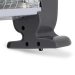 Estufa de cuarzo Orbegozo BP0206 1200W negro/gris