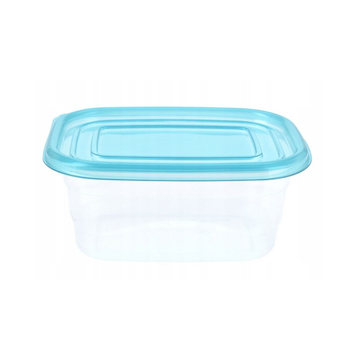 Caja de almacenamiento 50 tuppers con tapa azul con tapa