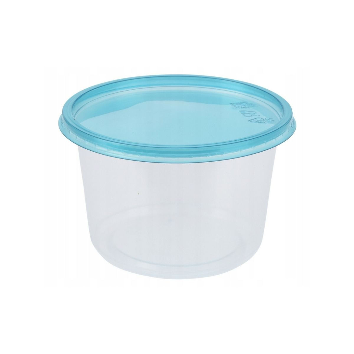 Caja de almacenamiento 50 tuppers con tapa azul