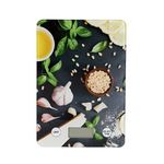 Báscula de cocina digital 5kg vidrio templado negro