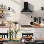 campana extractora piramidal universal blue everest 7060b 70w 350m³/h 3 velocidades b negro 60 cm animada