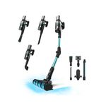 Aspirador escoba Cecotec Conga Rockstar 2500 Thunder Flex Animal 400W sin bolsa negro/azul