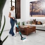 Aspirador escoba Cecotec Conga Rockstar 2500 Thunder Flex Animal 400W sin bolsa negro/azul