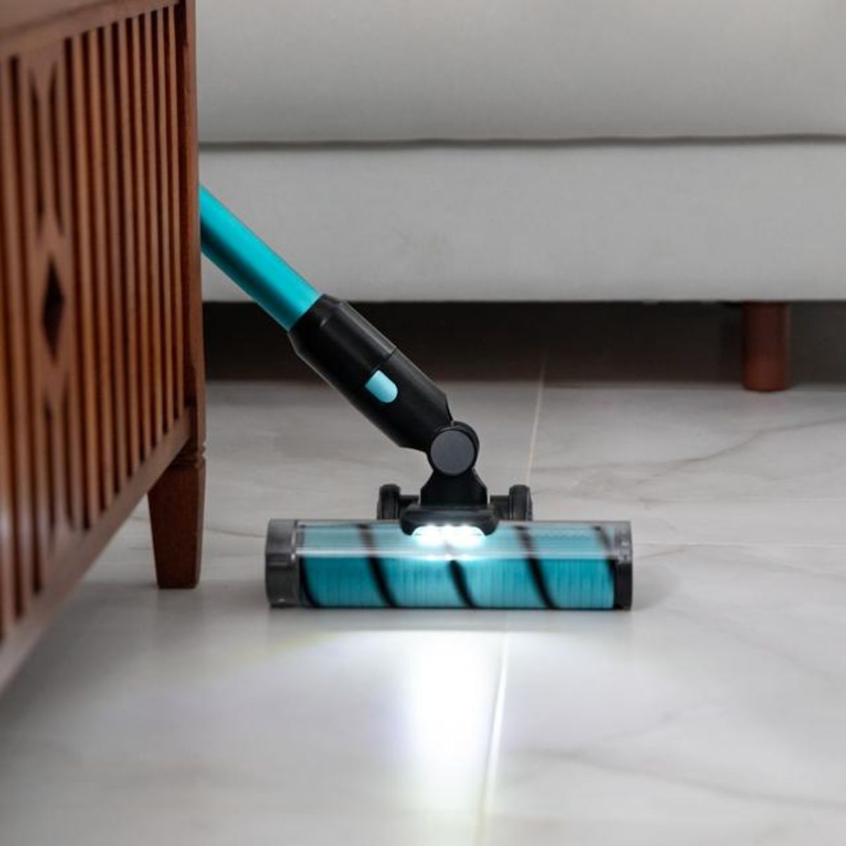 Aspirador escoba Cecotec Conga Rockstar 2500 Thunder Flex Animal 400W sin bolsa negro/azul