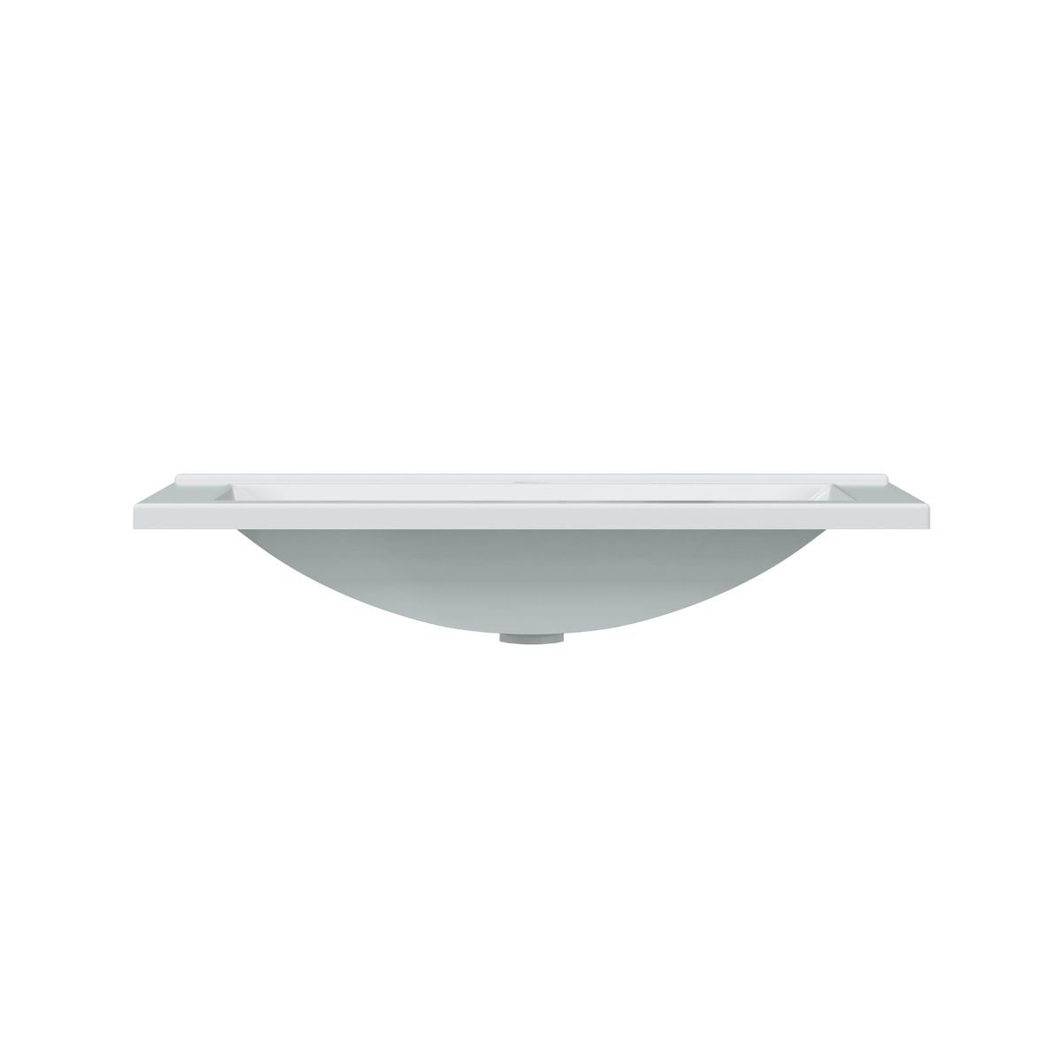 Lavabo Aries sin rebosadero blanco 60x45 cm frontal