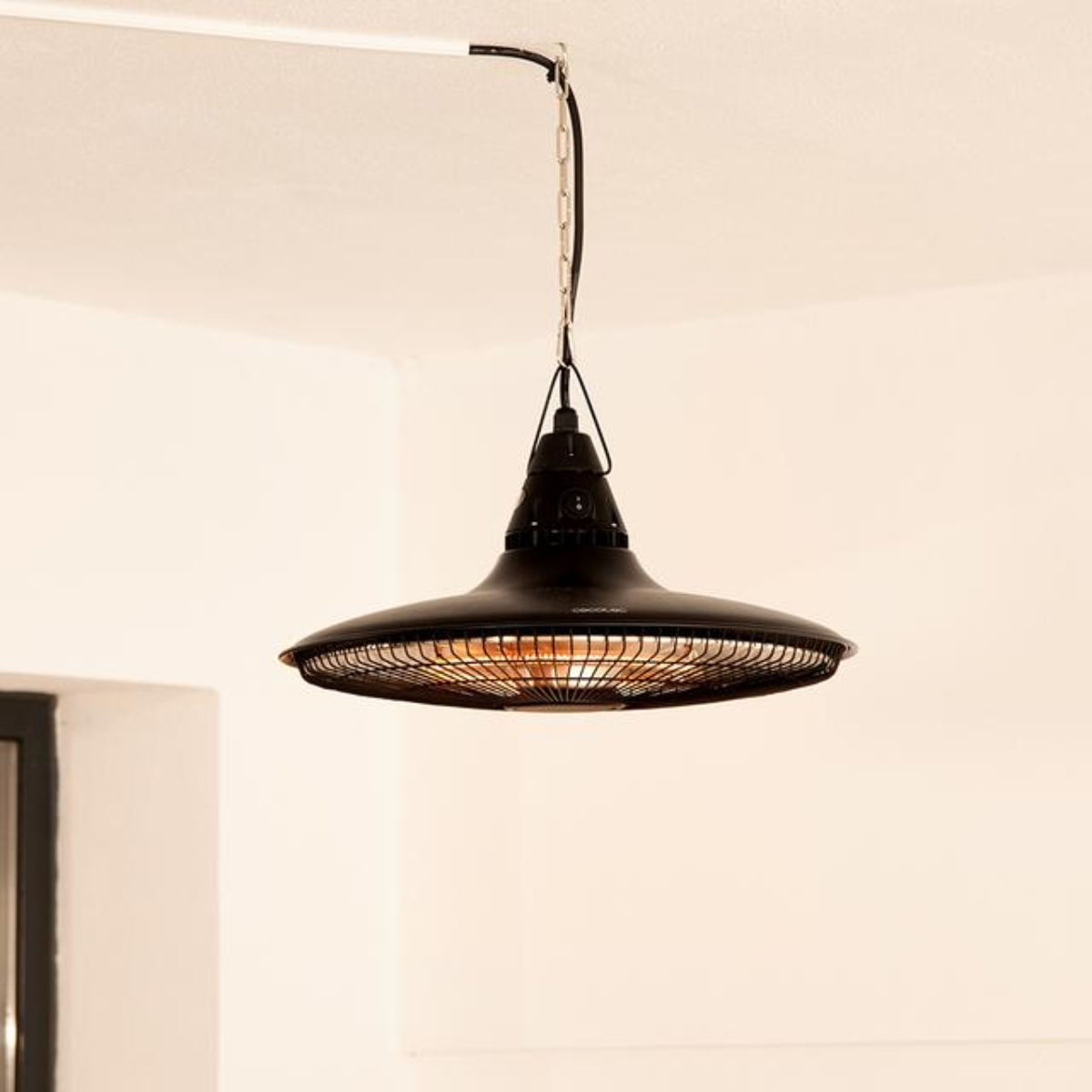 Calefactor de exterior Cecotec ReadyWarm 1500 Power Ceiling 1500W con mando negro