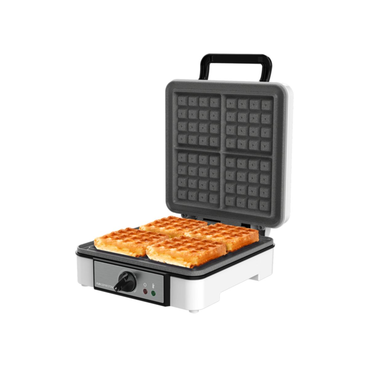 Gofrera Cecotec Fun Gofrestone 4Inox 1200W antiadherente negro