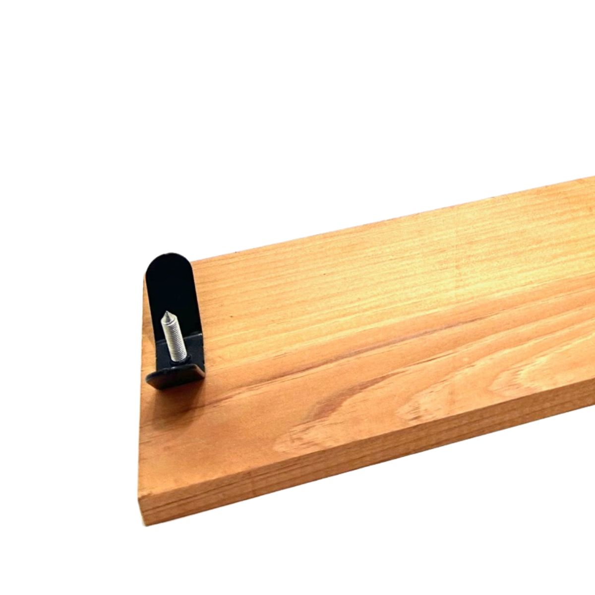 Jamonero Eco estilo góndola de brazo curvo natural/negro 39,5x26x16 cm base
