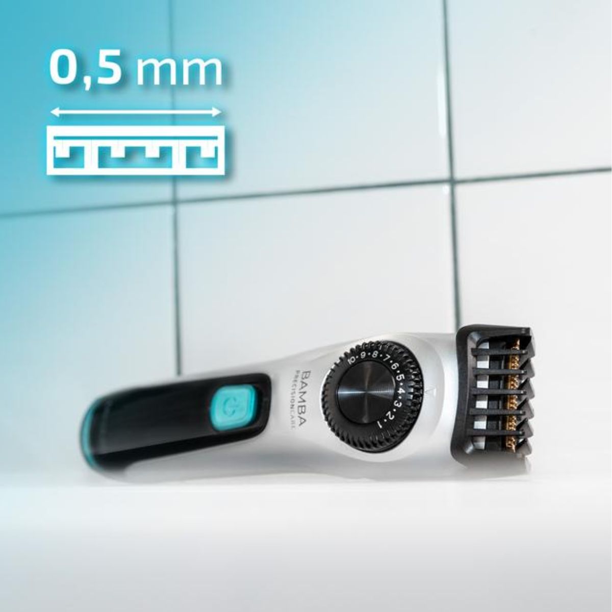 Afeitadora Cecotec Bamba PrecisionCare AllDrive Pro 600 mAh dial ajustable gris/azul