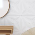 Pack de 24 paneles de pared Star diseño estrella 6 m² blanco 50x50 cm  detalle
