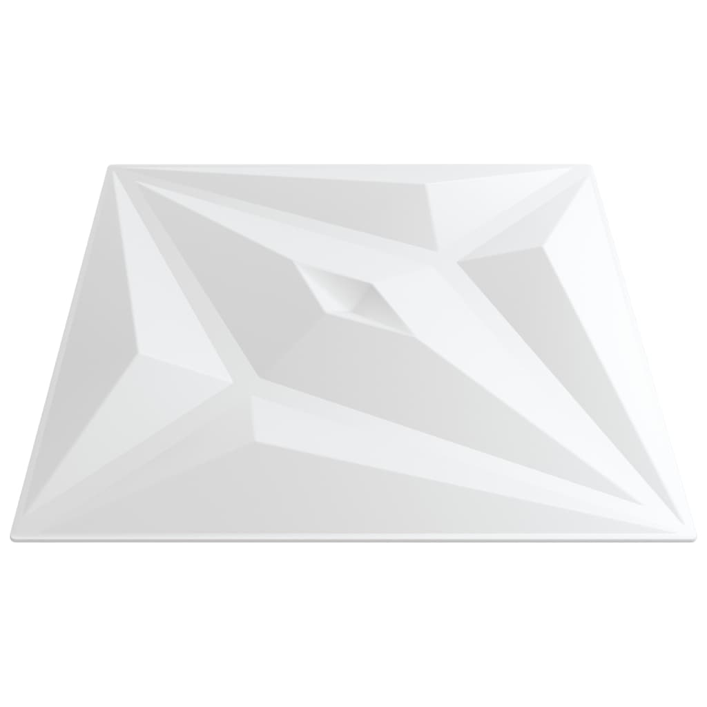 Pack de 24 paneles de pared Star diseño estrella 6 m² blanco 50x50 cm