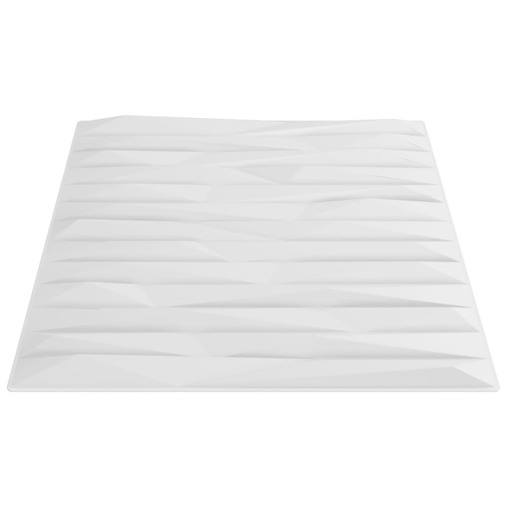 Pack de 24 paneles de pared Petra diseño piedra 6 m² blanco 50x50 cm