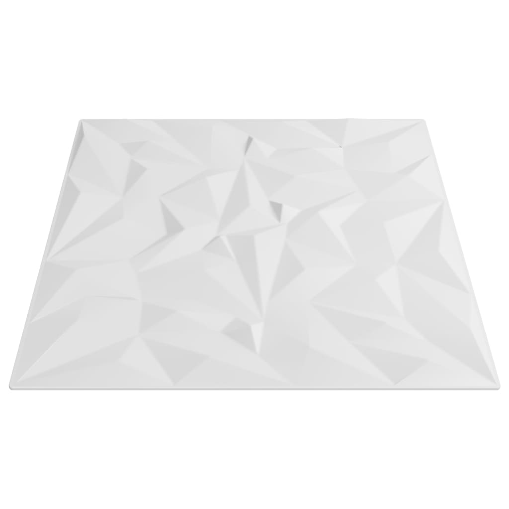 Pack de 24 paneles de pared Amate diseño amatista 6 m² blanco 50x50 cm