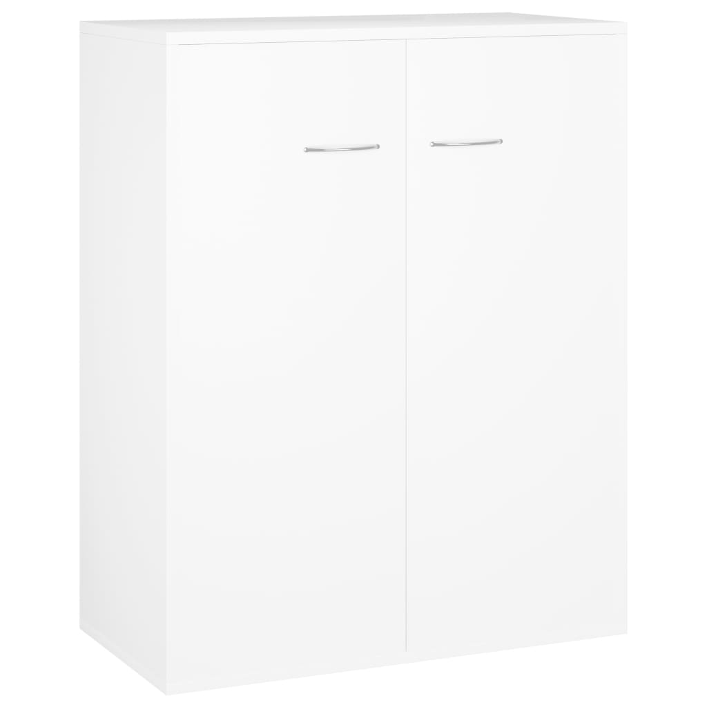 Aparador Soft puerta doble blanco 75x60x30 cm fondo blanco