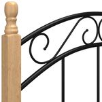 Estructura de cama Elegance de madera maciza roble 90x200 cm detalle