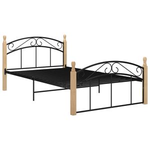 Estructura de cama Elegance de madera maciza roble
