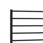 Estructura de cama Industrial con cabecero negro acero 75x190 cm