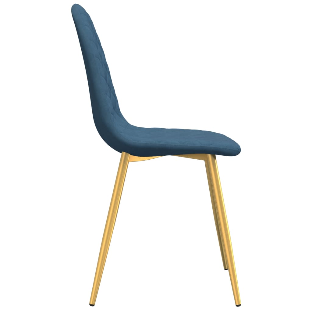 Pack de 4 sillas Legance tapizado acolchado azul 83x45x53,5 cm perfil