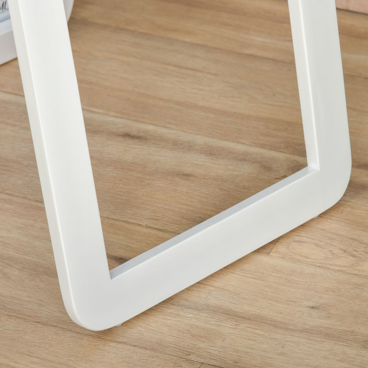 Espejo de cuerpo Timex Homcom con marco de madera blanco 156x37x43 cm