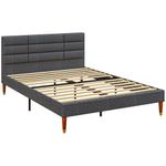 Estructura-de-cama-Hand-Homcom-con-cabecero-gris-140x200-cm