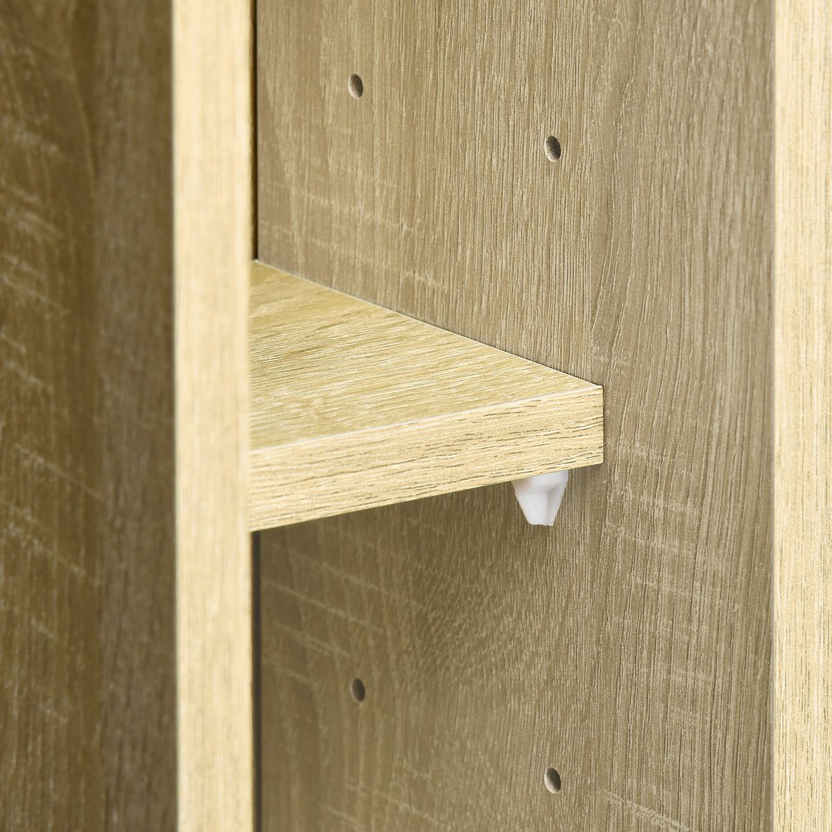 Escritorio flotante Mercurio Homcom multifunción plegable roble 50x20x60 cm