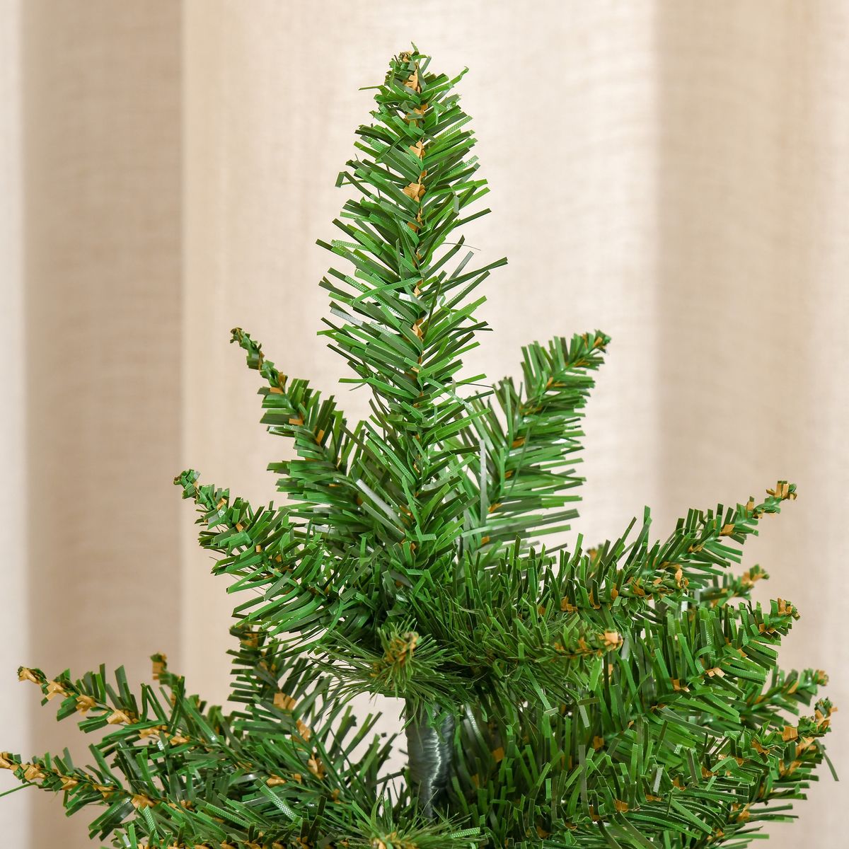 Árbol de Navidad Homcom 70 ramas con base de tela verde Ø44x60 cm detalle