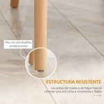 Conjunto de 4 sillas de comedor Sagitario hasta 120 kg estilo nórdico negro