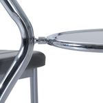 Conjunto de comedor Arpa Homcom mesa + 4 sillas gris  detalle