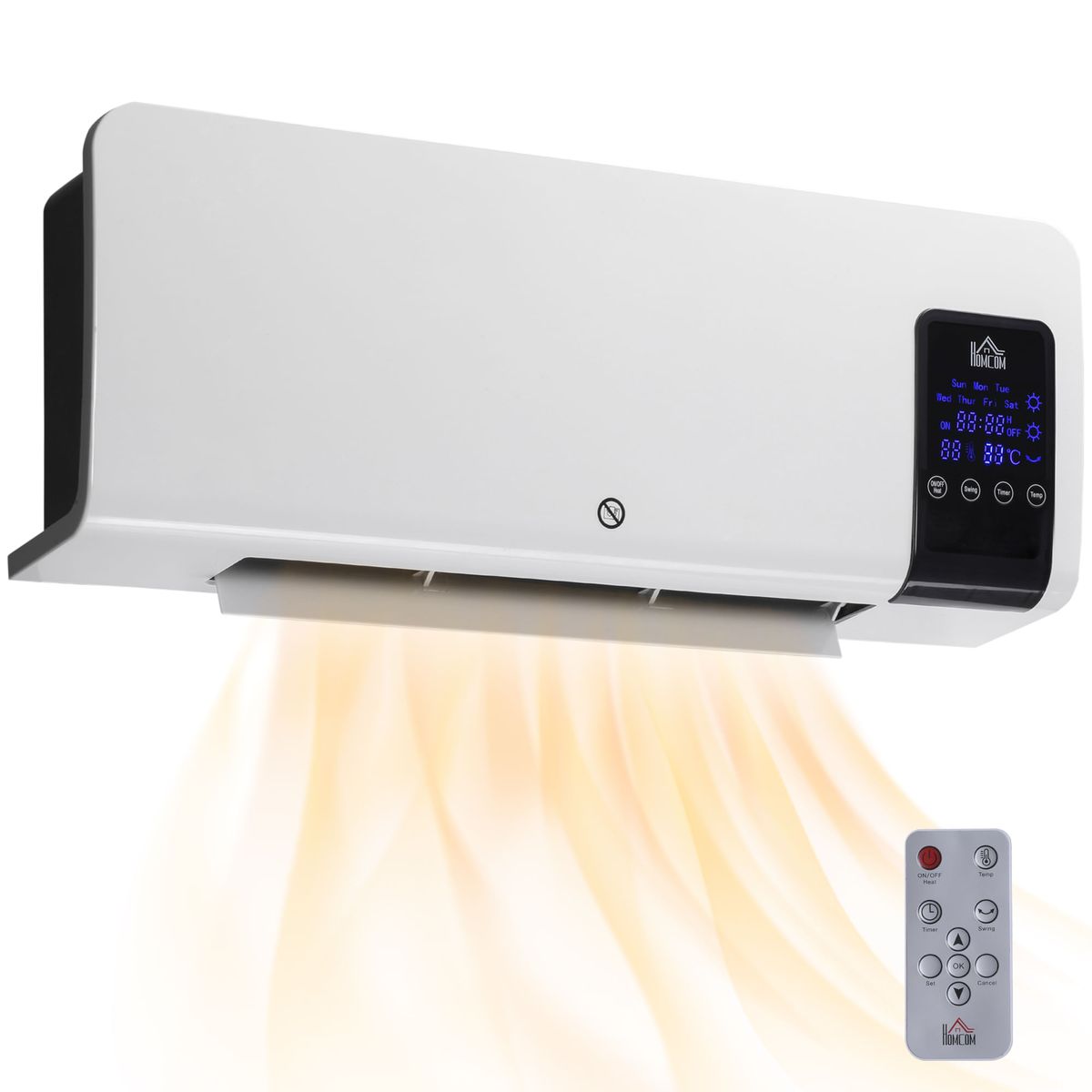 Calefactor-de-pared-Homcom-2000W-pantalla-LED-con-mando-a-distancia-blanco-fondo-blanco