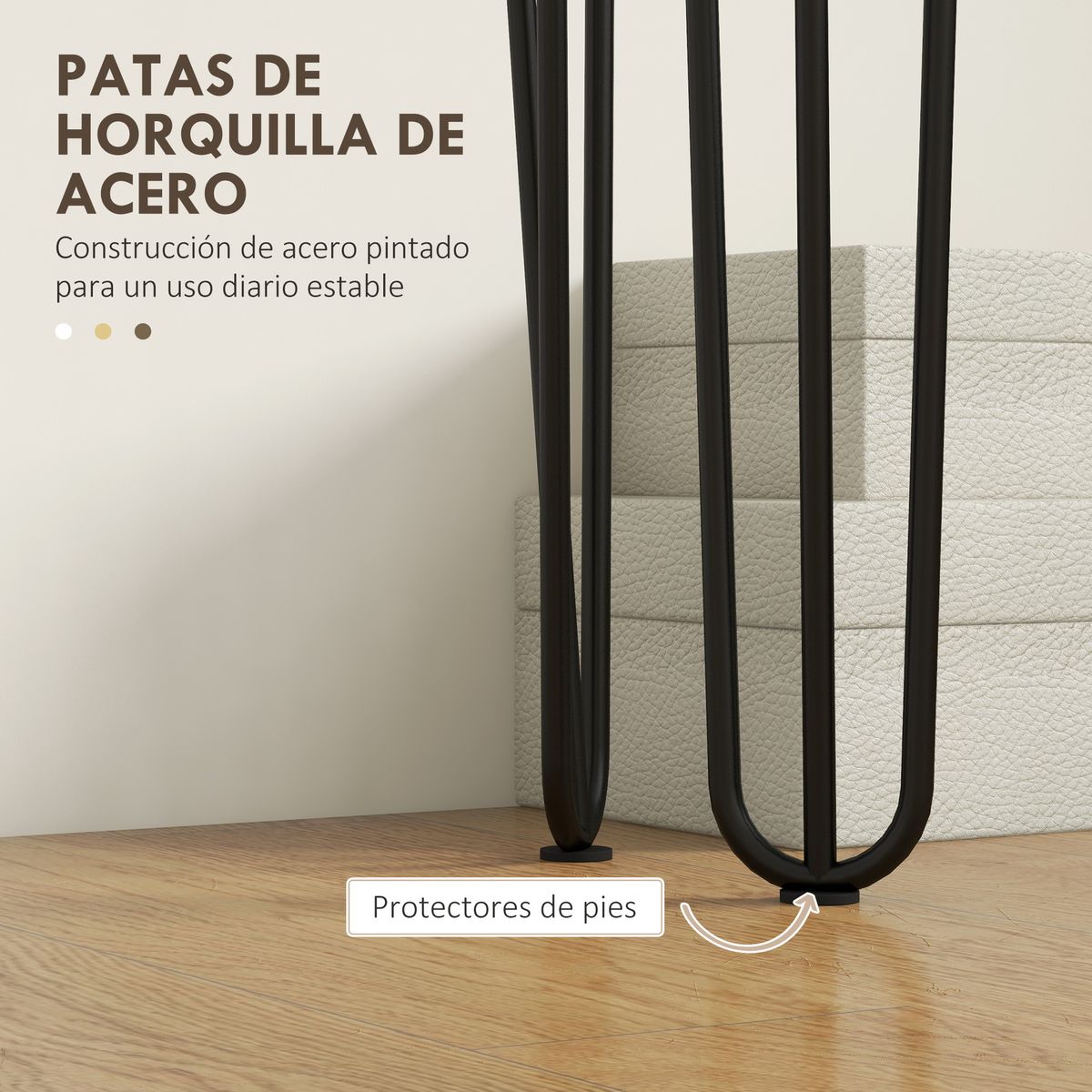 Mueble recibidor Homcom Poseidón con patas estilo horquilla 79,5x25x110 cm