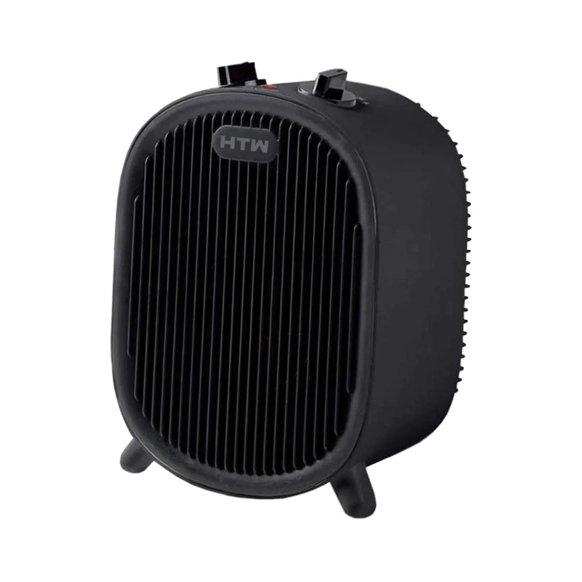 Calefactor cerámico HTW CAL2000BLACK 2000W 3 potencias negro fondo blanco