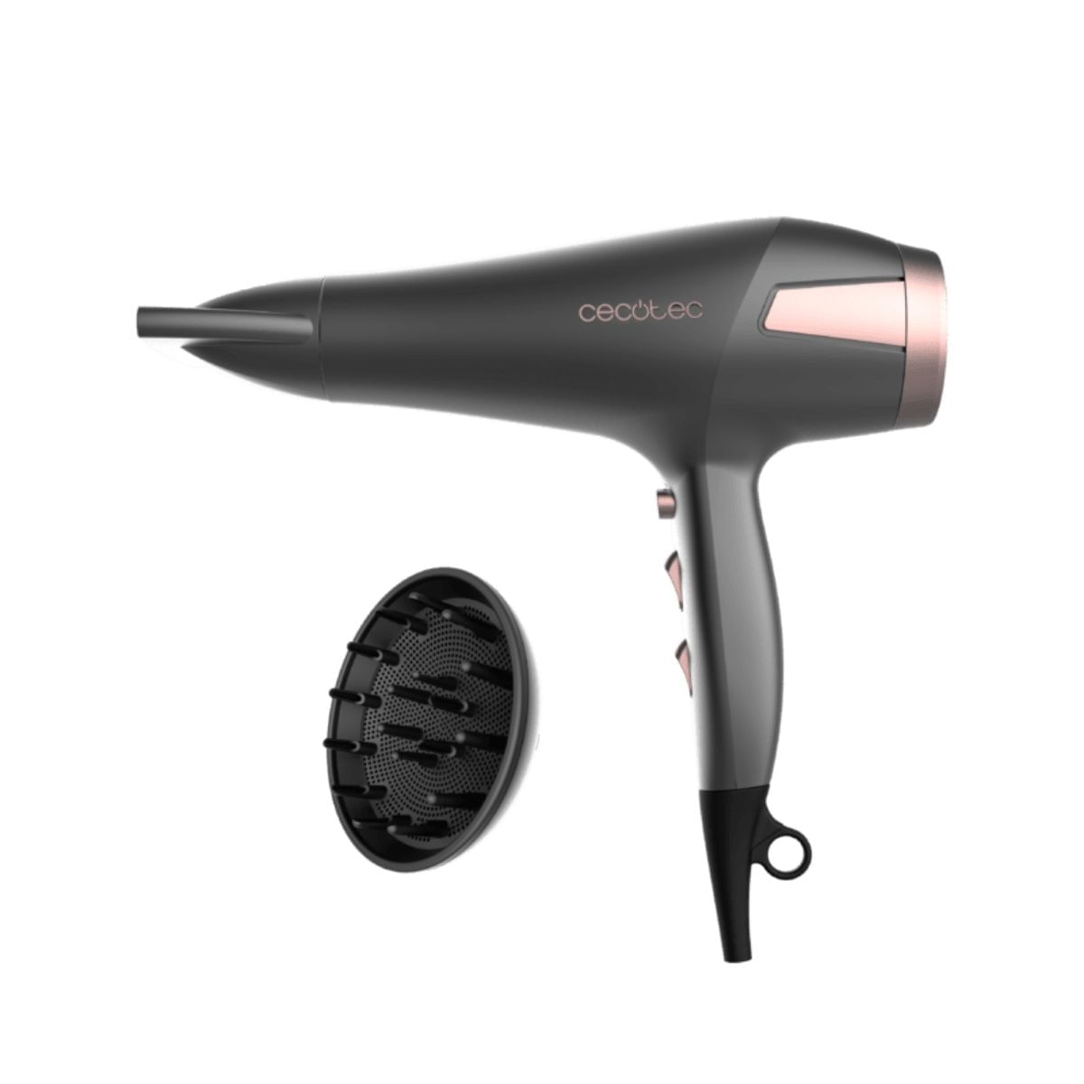Secador de pelo Cecotec Bamba IoniCare Radiance AC 2500 W tecnología de iones negro