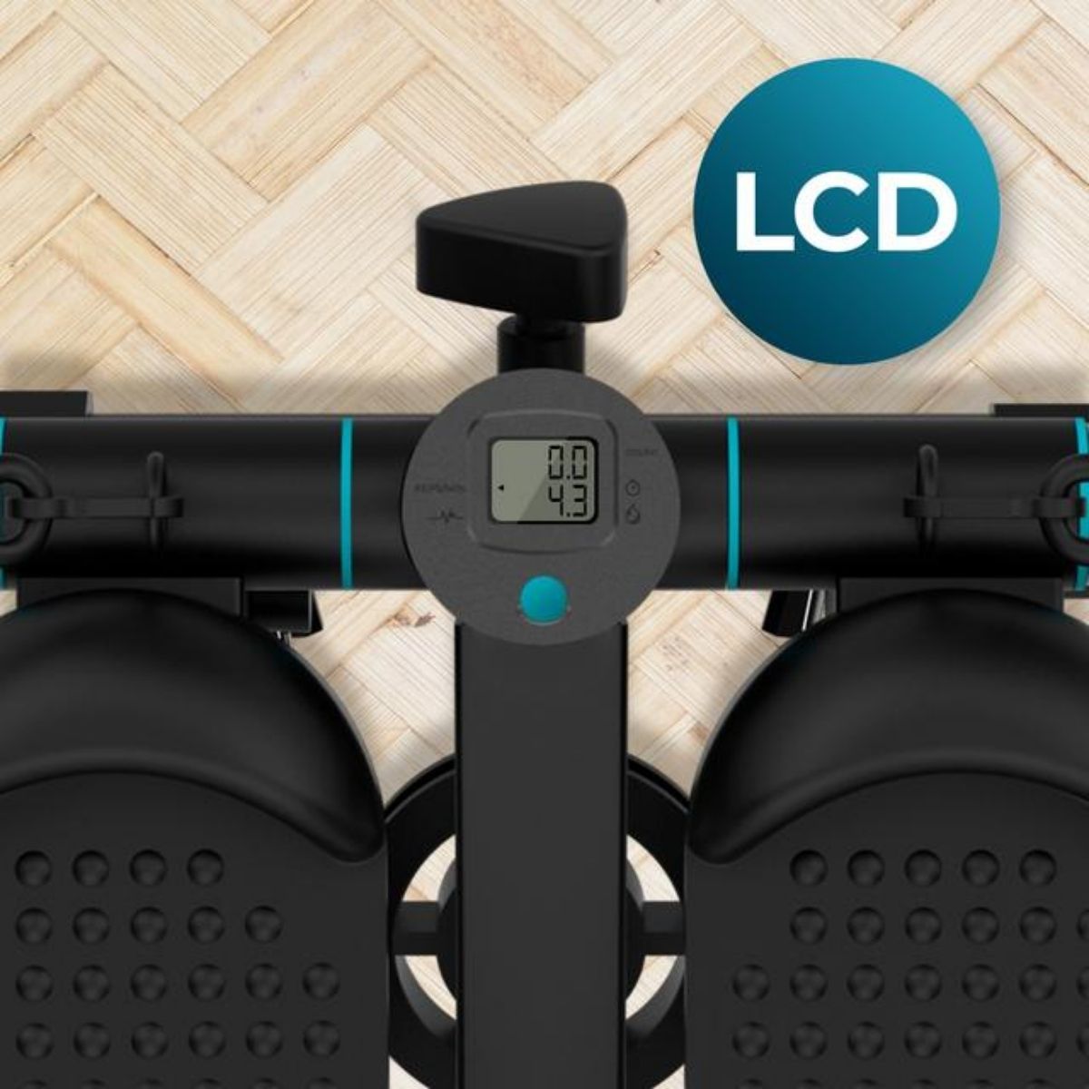 Stepper Cecotec Drumfit Steptrain 1000 Band con bandas elásticas antideslizante negro