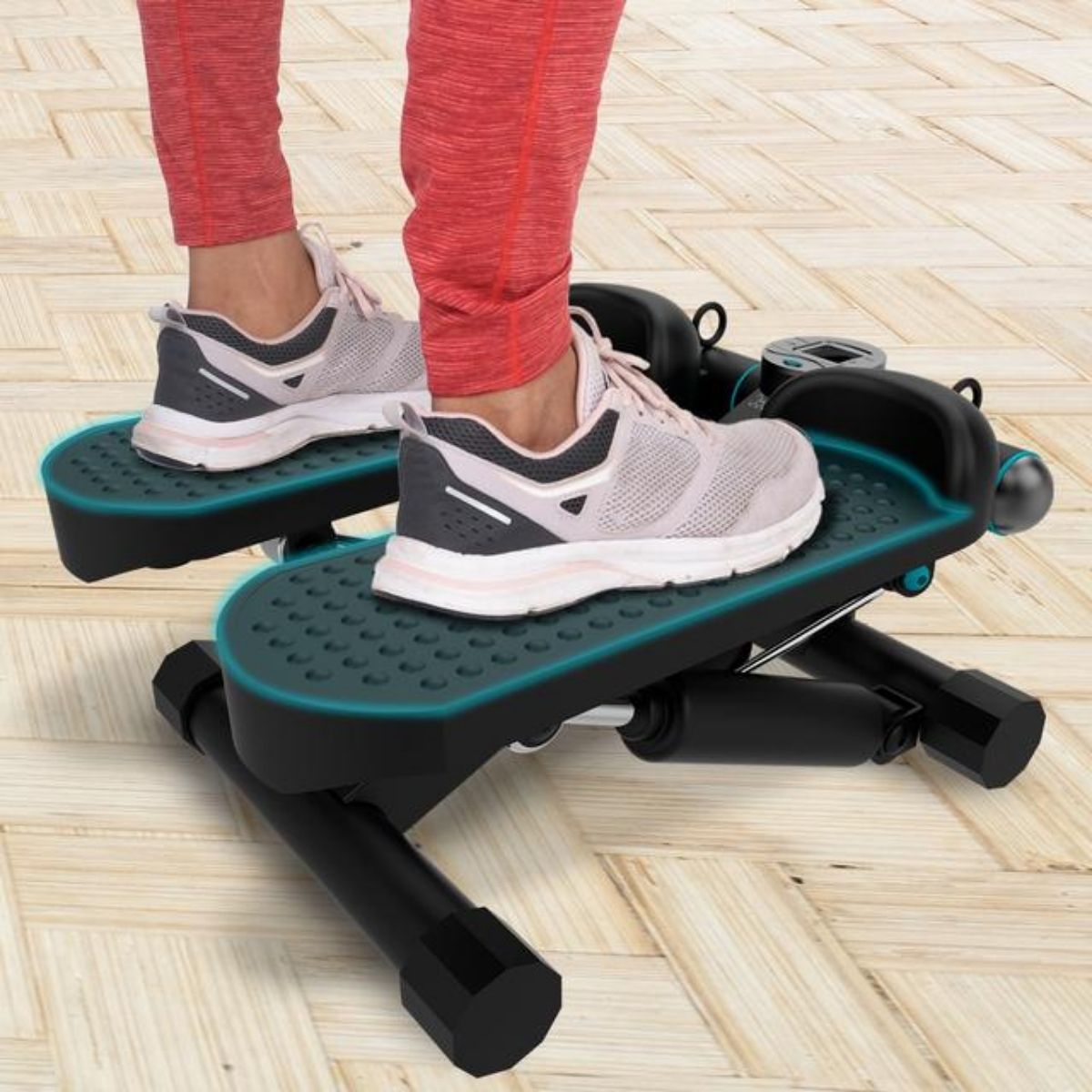 Stepper Cecotec Drumfit Steptrain 1000 Band con bandas elásticas antideslizante negro